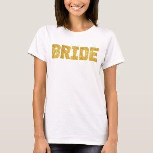 Camiseta Gold Foil Sporty Bride Tee