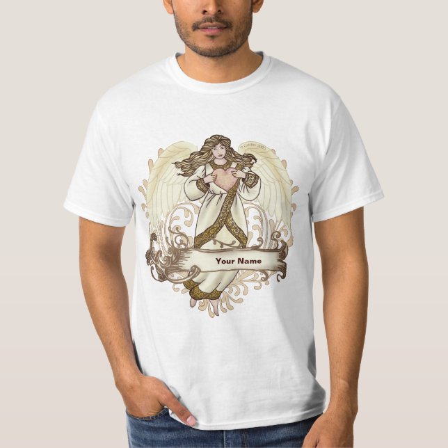 Camiseta Gold Heart Angel  (Frente)