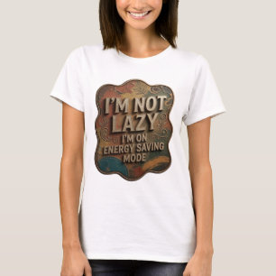 Camiseta Gold NÃO ESTOU COM PREGUIÇA ESTOU NO MODO