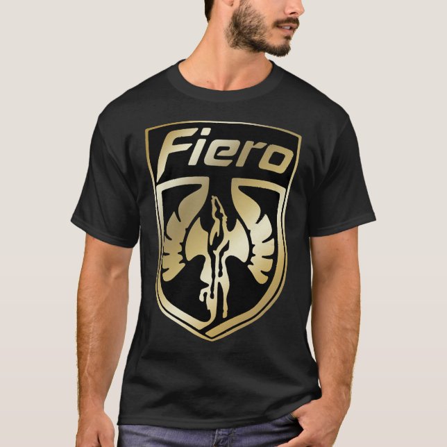 Camiseta Gold Pontiac Fiero Logo  Essential T-Shirt (Frente)