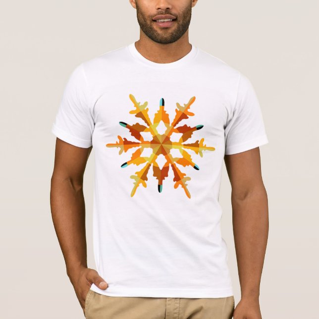 Camiseta Gold Snowflake (Frente)