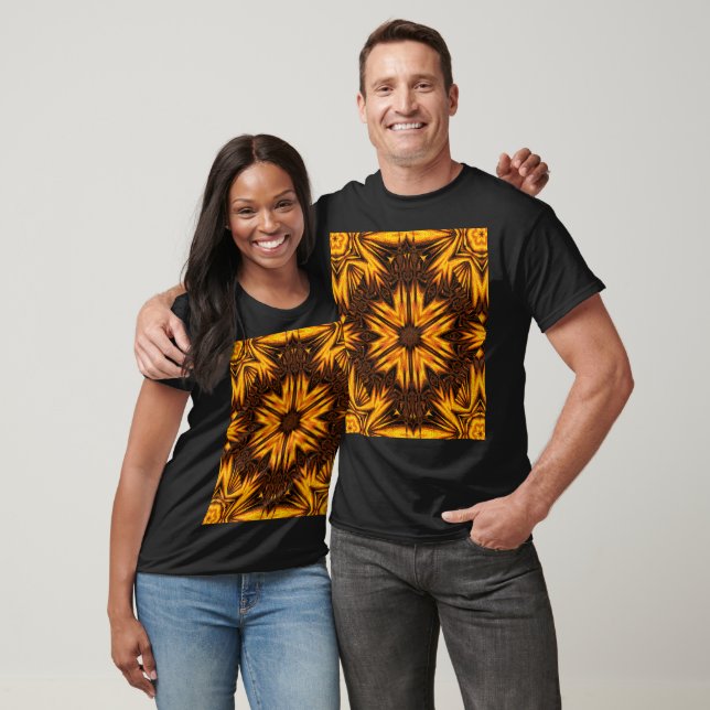 Camiseta Golden Dandelion Bohemian Floral Graphic (Unissex)