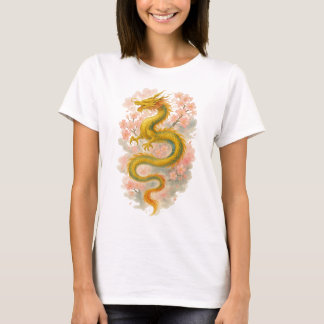 Camiseta 【Golden Dragon Japanese Art Women’s T-Shirt】