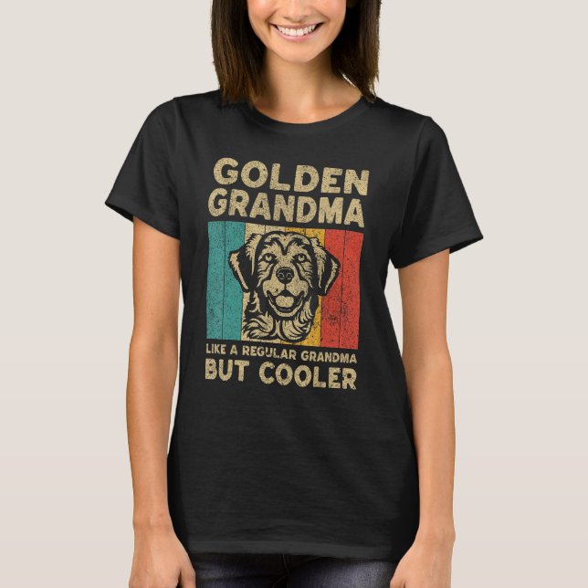 Camiseta Golden Grandma Definition  Retro Golden Retriever (Frente)