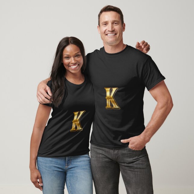 Camiseta Golden K Letter (Unissex)