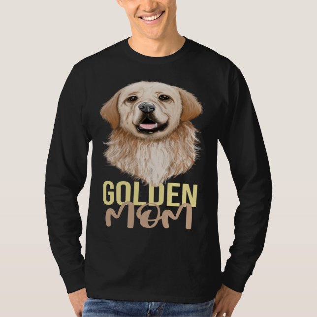 Camiseta Golden Mom Golden Retriever Goldie Dog (Frente)