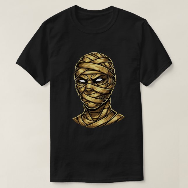 Camiseta Golden Mummy Pharaoh - Ancient Egypt Streetwear (Frente do Design)