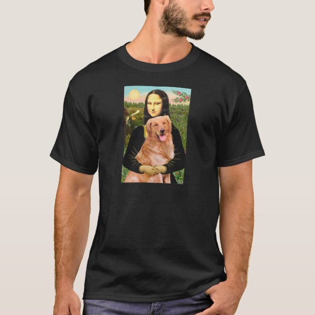 Camiseta Golden Retriever 2 - Mona Lisa (Frente)