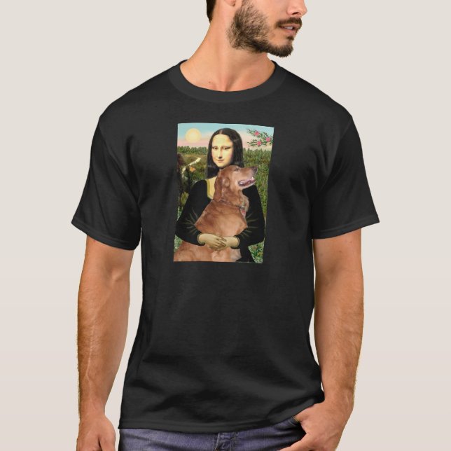 Camiseta Golden Retriever 3 - Mona Lisa (Frente)