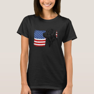 Camiseta Golden Retriever Americano Divertido Orgulhoso Ban