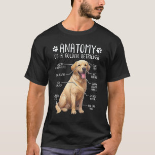 Camiseta Golden Retriever Anatomia Divertida Cachorro Dono 