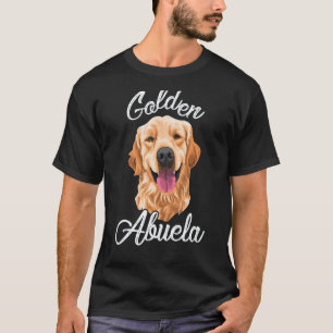 Camiseta Golden Retriever Avó Para Mulheres Mãe Cachorro Pe
