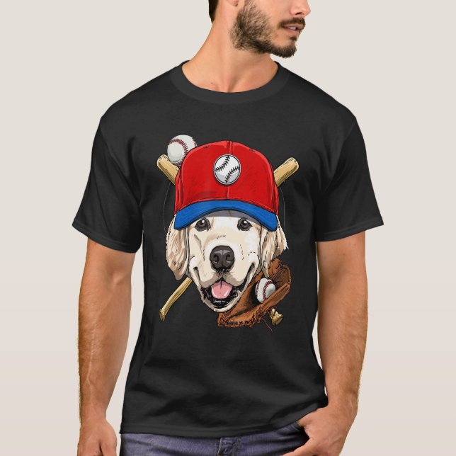 Camiseta Golden Retriever Baseball Player Coaches Catcher D (Frente)