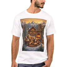 Camiseta Golden Retriever Cabine Aconchegante