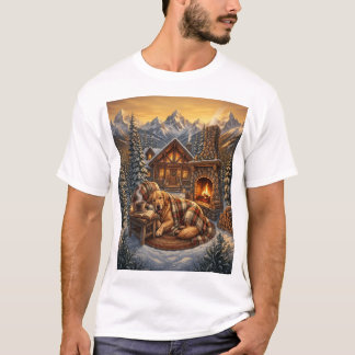 Camiseta Golden Retriever Cabine Aconchegante