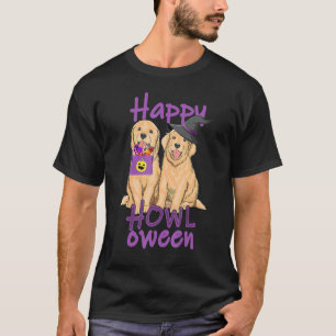 Camiseta Golden Retriever de Outono  Dia das Bruxas Feliz U