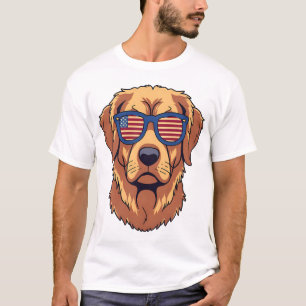 Camiseta Golden Retriever Divertido - Arte Gráfica para Ama
