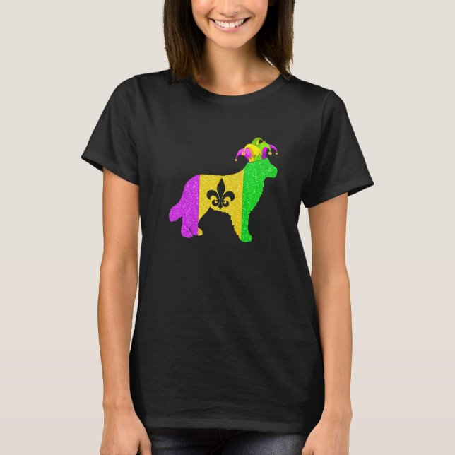 Camiseta Golden Retriever Dog Lover Mardi Gras Carnival Par (Frente)