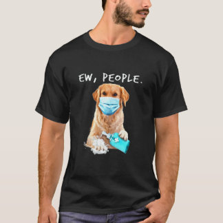 Camiseta Golden Retriever Engraçado Eca Pessoas Usando Uma