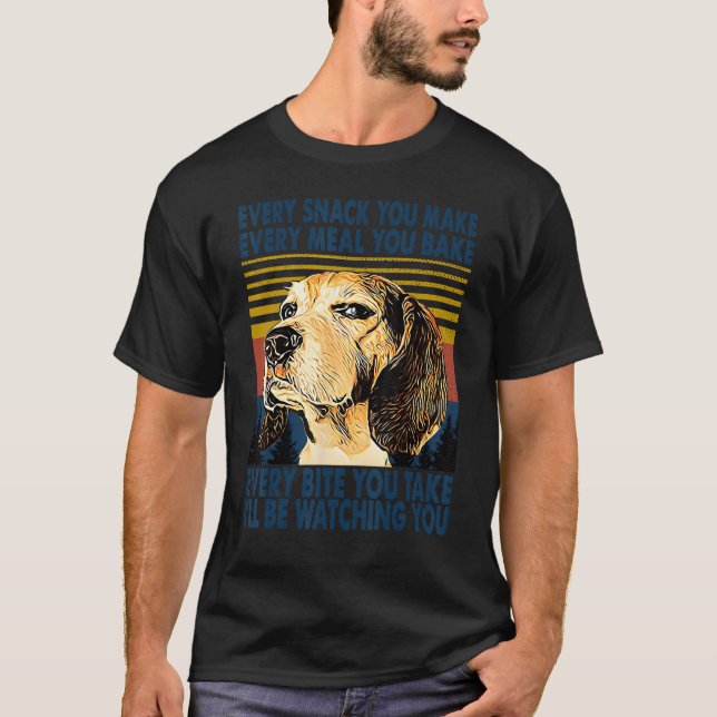 Camiseta Golden Retriever Every Meal You Make I'll Be Watch (Frente)