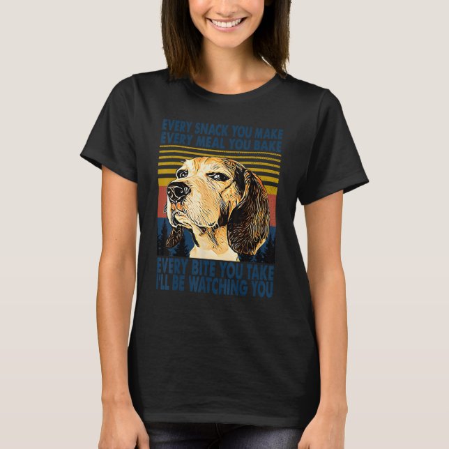 Camiseta Golden Retriever Every Meal You Make I'll Be Watch (Frente)