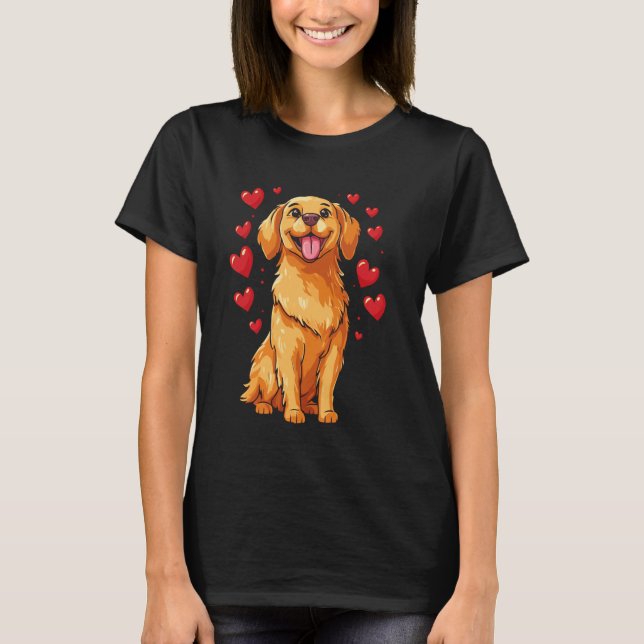 Camiseta Golden Retriever Fofo (Frente)