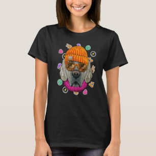 Camiseta Golden Retriever Geek Nerd Óculos Amor Hipster Pe