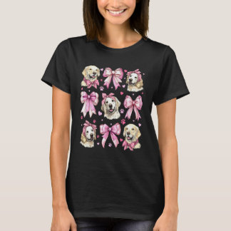 Camiseta Golden Retriever Mãe de Cachorro Menina Coquete La