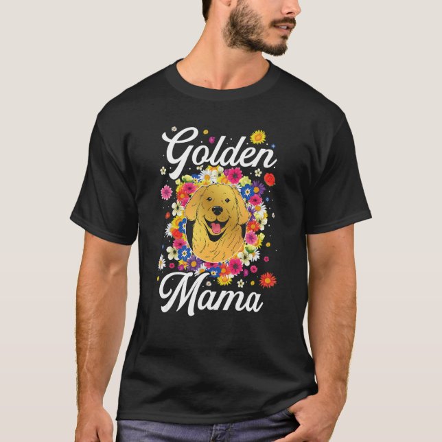 Camiseta Golden Retriever Mama (Frente)