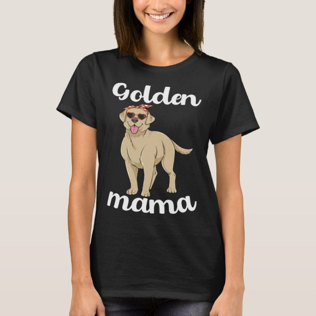 Camiseta Golden Retriever Mama Labrador Mom Women Mothers D (Frente)