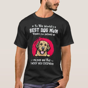Camiseta Golden Retriever Melhor Mãe de Cachorro Dia das Mã