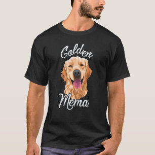 Camiseta Golden Retriever Mema Para Mulheres Mãe Cachorro P