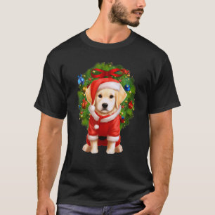 Camiseta Golden Retriever Natal Mulheres Meninas