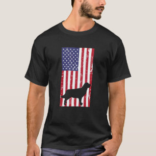 Camiseta Golden Retriever Patriótico Angustiado Totalmente