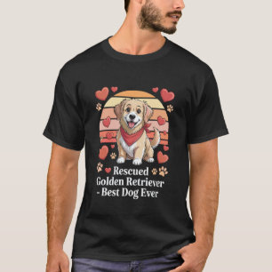 Camiseta Golden Retriever Resgatado Melhor Cachorro Sempre