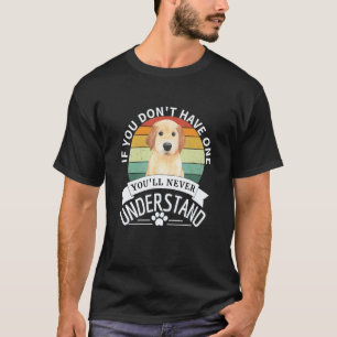 Camiseta Golden Retriever Retro Vintage - Amantes de Cães P