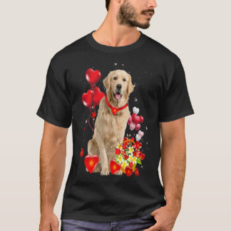 Camiseta Golden Retriever Valentines Day Shirt Funny Dog