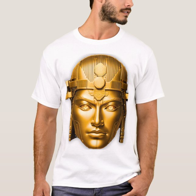 Camiseta Golden Warrior Face Branco (Frente)