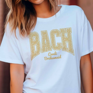 Camiseta Golden Yellow Floral BACH Party Bridesmaid