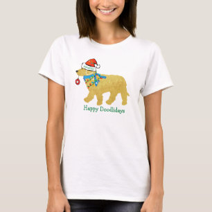 Camiseta Goldendoodle de Natal Perfeito