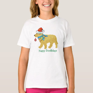 Camiseta Goldendoodle de Natal Perfeito