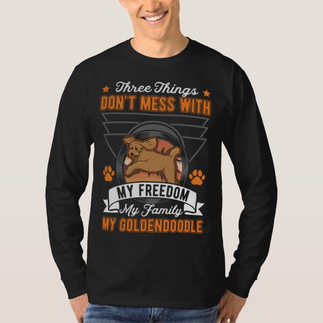 Camiseta Goldendoodle Freedom Family Goldendoodle (Frente)