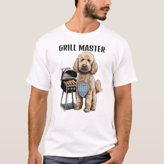 Camiseta Goldendoodle labradoodle cão pai gritando engraçad