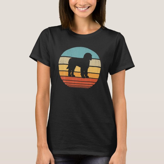 Camiseta Goldendoodle Vintage Silhouette Retro Gift (Frente)
