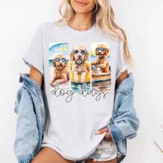 Camiseta Goldendoodles em óculos escuros Dias de Cachorro d
