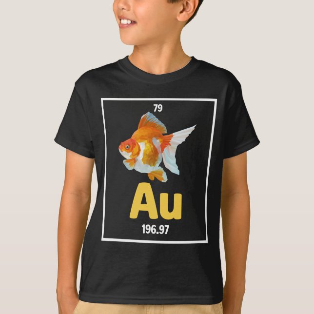 Camiseta Goldfish Chemistry Pun Aquarium (Frente)