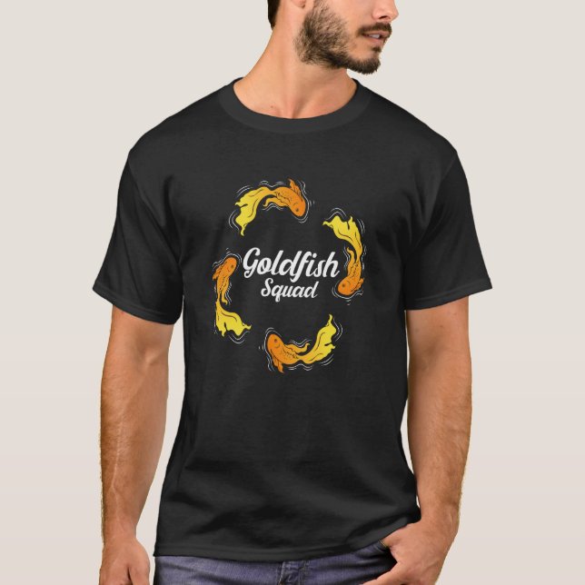 Camiseta Goldfish Squad Aquaristics Saying Fish (Frente)