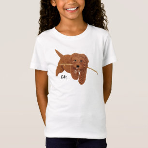 Camiseta Goldie Golden Doodle Branco
