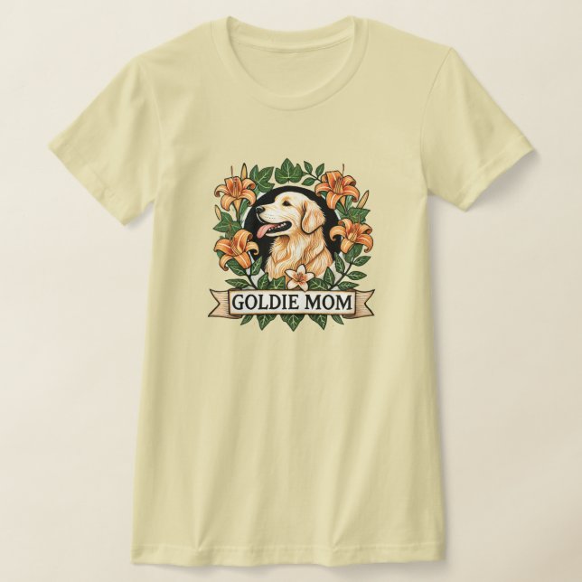 Camiseta Goldie Mãe Ouro Retriever Mães de Cachorro (Postura )