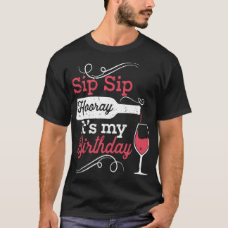 Camiseta gole é minha t-shirts de vinho de aniversário